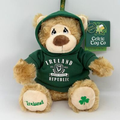 Celtic Toy Co. Green Ireland Republic Hoodie Teddy Bear